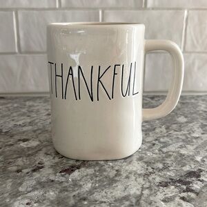 RARE Original (M Stamped) Rae Dunn THANKFUL Mug